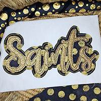 Saints Machine Applique Design 